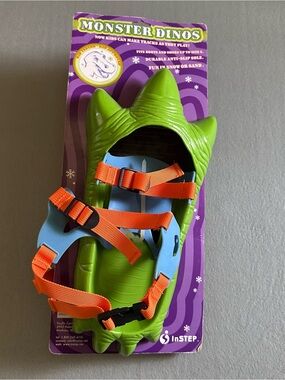 Instep Monster Dinos Dinosaur Feet Track Making Snow or Sand Shoes New Vintage